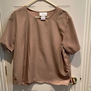 Susan Graver Taupe Blouse